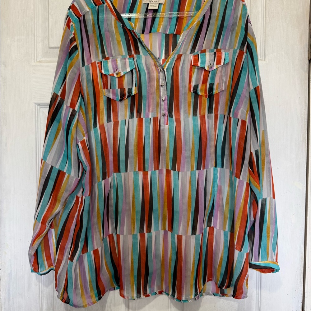 Ariat Multicolor Striped Women's Blouse